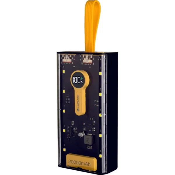 Lapcare Bolt Pro 20000mAh Power Bank LPB-405 (Black+Yellow)