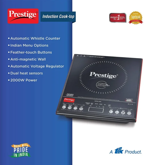 Prestige PIC 3.1 V3 2000-Watt Electric Induction Cooktop - Image 2