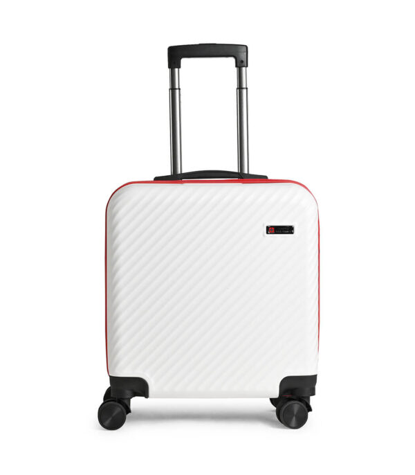 Swiss Military LTB-13 Sirius White Hard Top Travel Overnighter Bag | 8 Spinner Wheel Trolley Bag | White | Travel Suitcase - Image 2