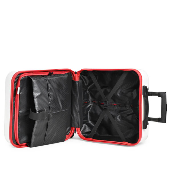 Swiss Military LTB-13 Sirius White Hard Top Travel Overnighter Bag | 8 Spinner Wheel Trolley Bag | White | Travel Suitcase - Image 5