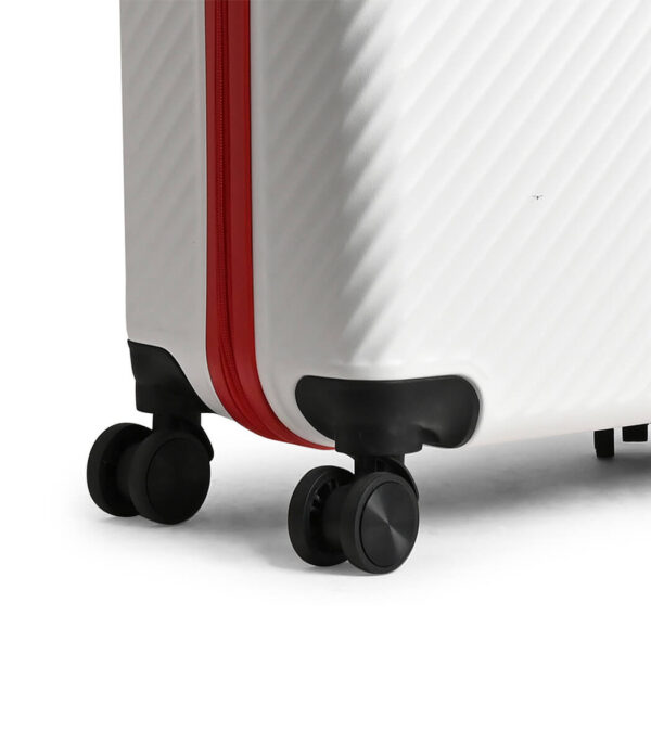 Swiss Military LTB-13 Sirius White Hard Top Travel Overnighter Bag | 8 Spinner Wheel Trolley Bag | White | Travel Suitcase - Image 3