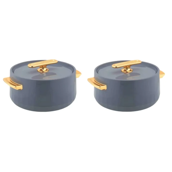 Warmeo Pearl 2 Pieces Inner Stainless Steel Insulated Casserole Set (2000ml, 2500ml)