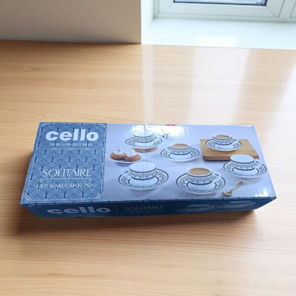Cello Solitaire Cup & Saucer 12 Pieces Set 13cl - Image 4