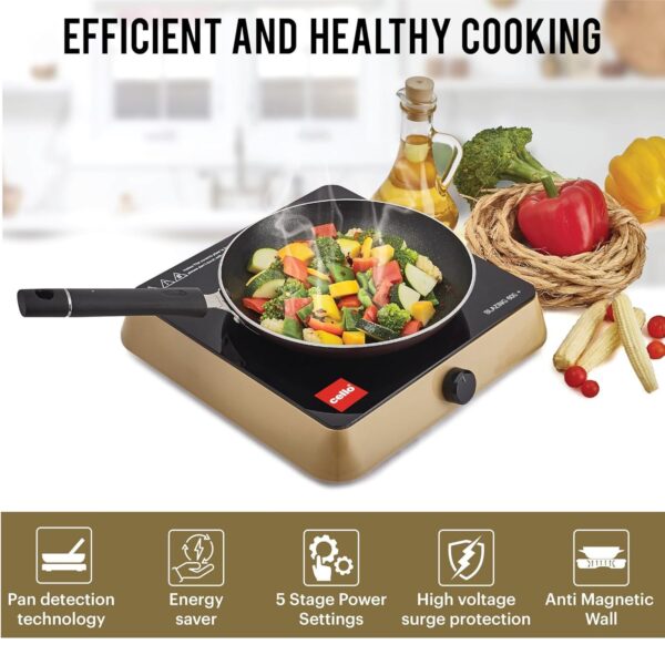 Cello Blazing 600+ 1800W Electric Induction Cooktop - Image 2