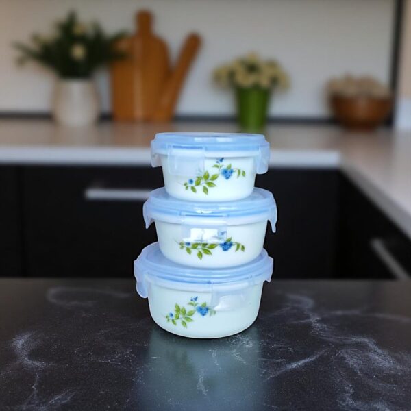Cello Opalware Storage Container With Lid 3 Pieces Set - Image 2