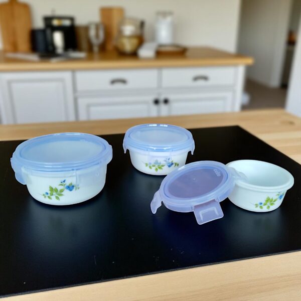 Cello Opalware Storage Container With Lid 3 Pieces Set