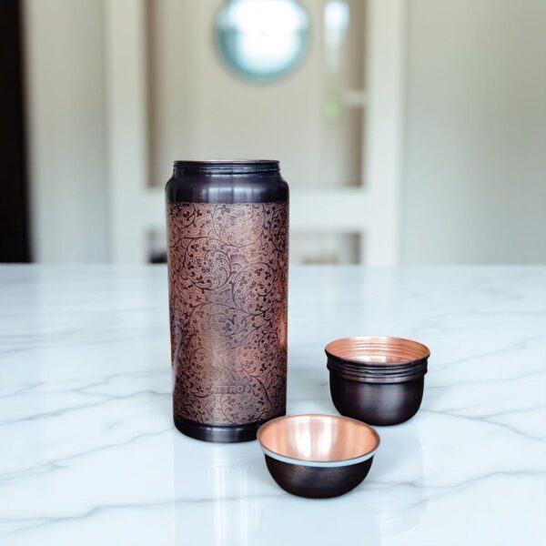 Attro Aayush Jar Copper Water Bottle 1800ml - Image 2