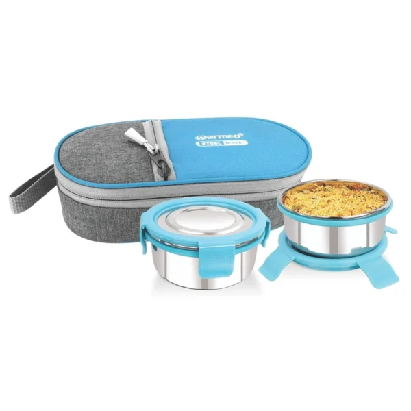 WARMEO Steelix Stainless Steel Lunch Box with Insulated Tiffin Bag