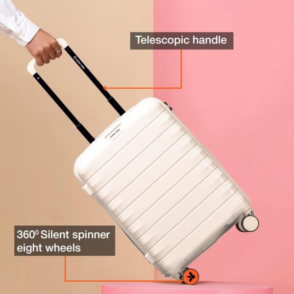 Nasher Miles Vienna Hard-Sided Polypropylene Check-in Luggage Bag 20 Inch 55CM - Image 5