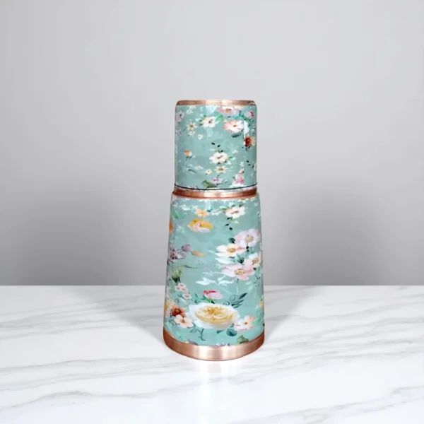 Attro Nirmalya Alice Floral Copper Bottle 950ml Printed
