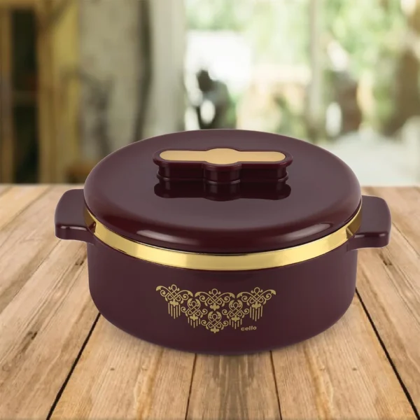 Cello Exotic Inner Stainless Steel Insulated Hot Pot 1500ml | Leak Proof Casserole - Image 3