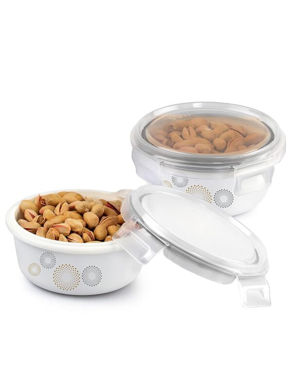 Cello Opalware Crazy Dots 4pc Storage Container Set Small 110mm - Image 2