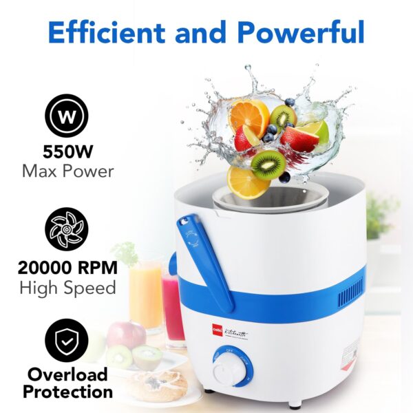 Cello Jucy Fresh Electric Juicer 550W Powerful Motor | Low Noise Operation - Image 2