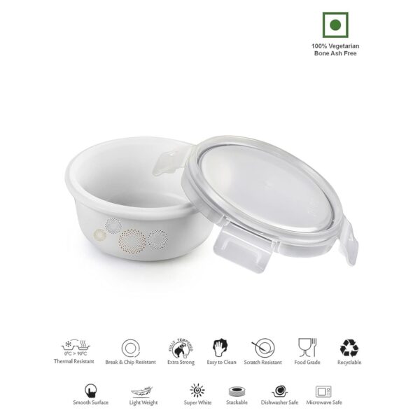 Cello Opalware Crazy Dots 4pc Storage Container Set Small 110mm - Image 4