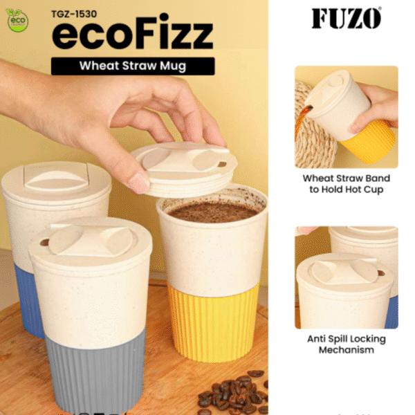 Fuzo EcoFizz Wheat Straw Mug