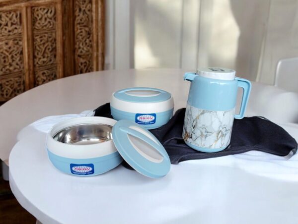 Asian Java 2 Piece Meal Combo Set (1pc Jug 750ml + 2pc Casserole - 1000ml + 1500ml) - Image 2