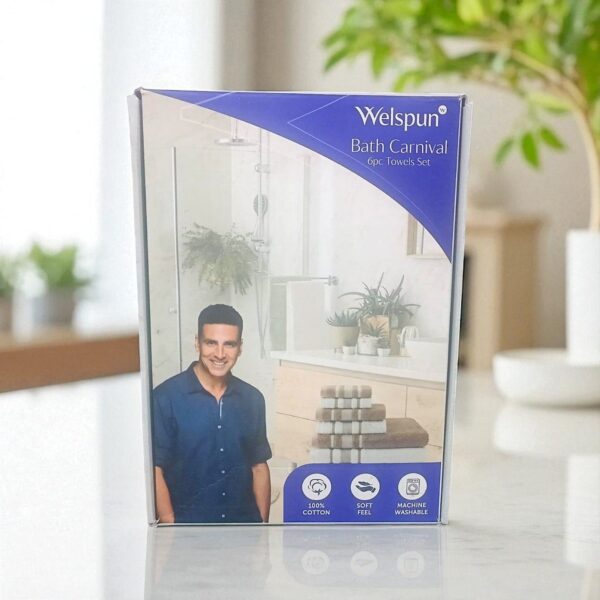 Welspun Bath Carnival 6 Pieces Towel Set For Men & Women - Image 4
