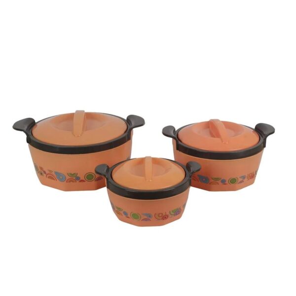 Milton Fionna Jr 3 Pieces Insulated Casserole Set (500ml + 1000ml + 1500ml) - Image 3