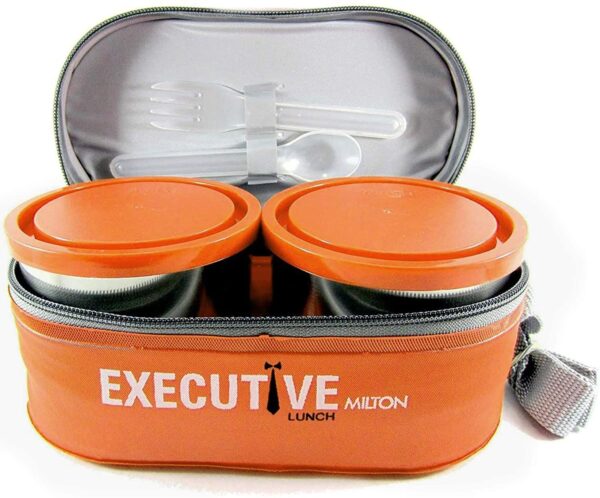 Milton Executive Stainless Steel Container Insulated Lunch Box Set of 3 - Image 2