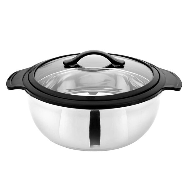 ASIAN Bright Star Galaxy Stainless Steel Casserole with Glass Lid - 2500ml