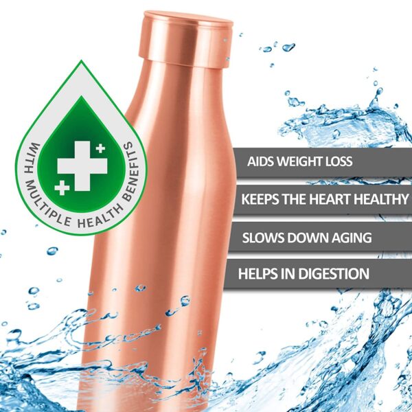Milton Copper Charge 1000 Water Bottle, 930ml | 100% Pure Copper - Image 3