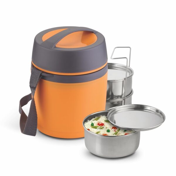 Asian Happy Meal 3 Stainless Steel Containers Insulated Lunch Box - Image 3