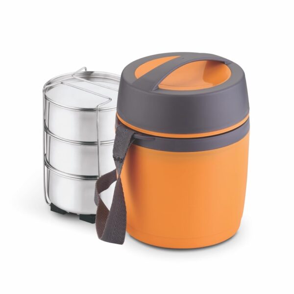 Asian Happy Meal 3 Stainless Steel Containers Insulated Lunch Box - Image 2