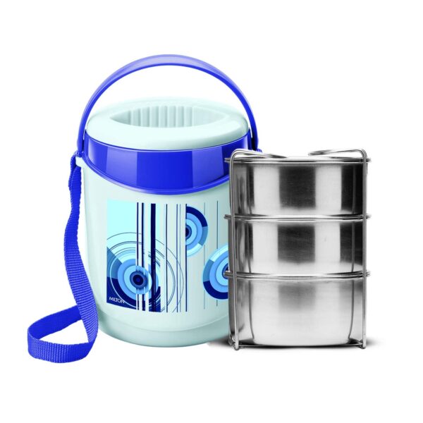 Milton Econa 3 Stainless Steel Containers Insulated Lunch Box - Image 2