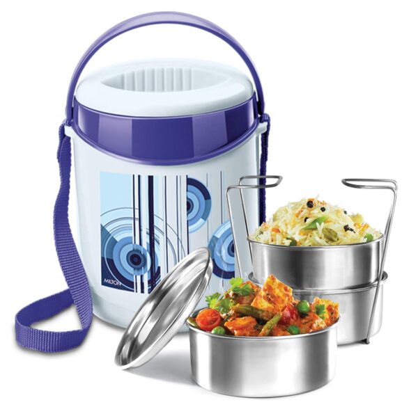 Milton Econa 3 Stainless Steel Containers Insulated Lunch Box