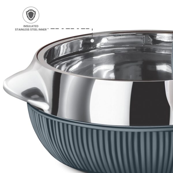 MILTON Fiesta 1500 Insulated Inner Stainless Steel Casserole, 1370ml - Image 2