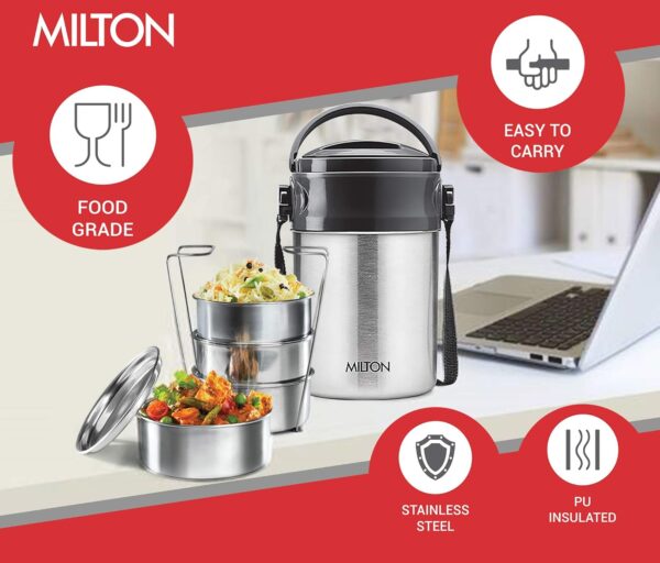 Milton Steel On 4 Thermosteel Insulated Lunch Box - Image 3
