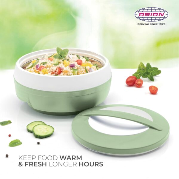 Asian Cosmos Inner Steel Casserole, 1000ml | Multicolor - Image 4