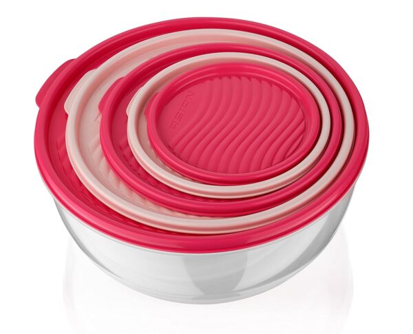 Asian Perfect Seal Container Set of 5 (300+600+1100+1900+3000 ml) - Image 2