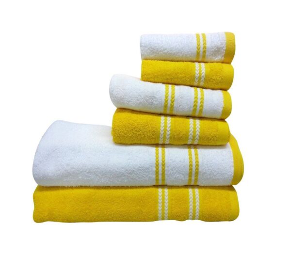 Welspun Bath Carnival 6 Pieces Towel Set For Men & Women
