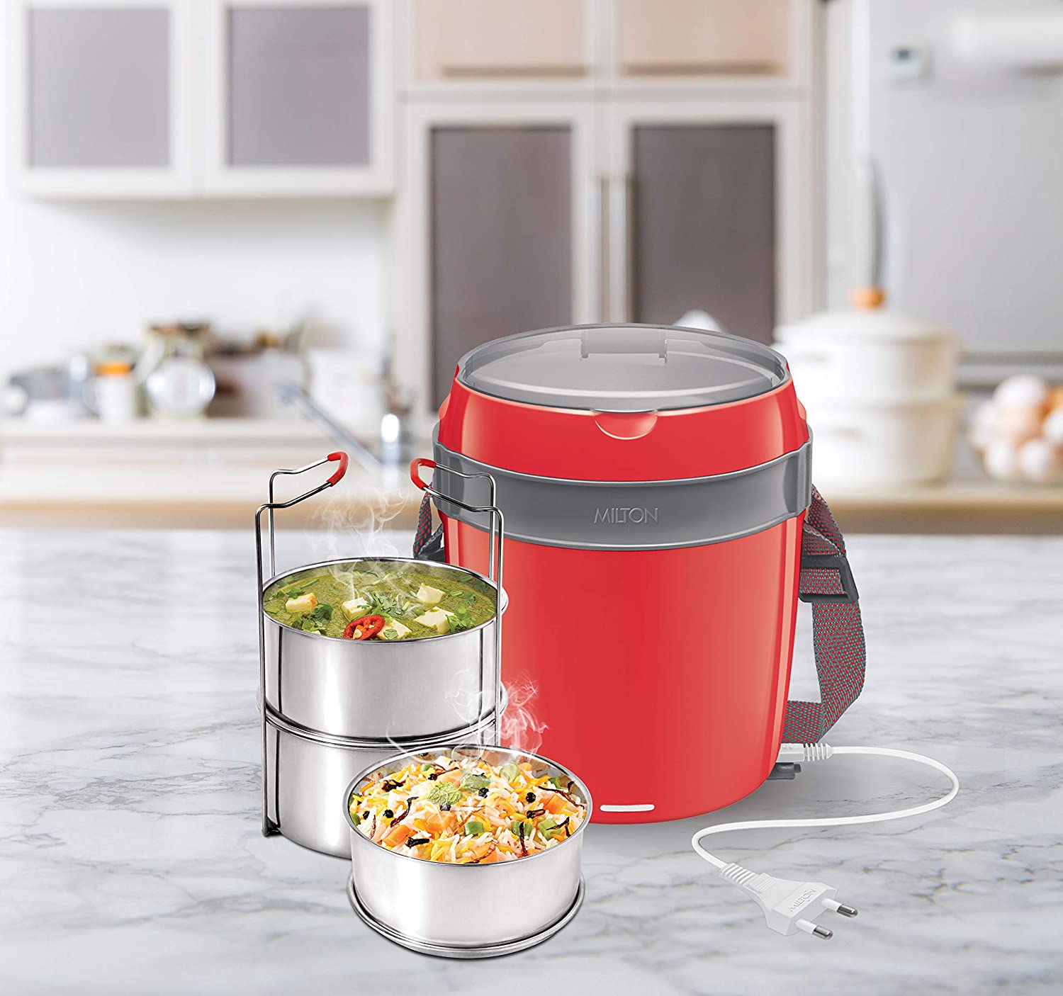 Milton New Futron 3 Containers Electric Lunch Box - Image 3