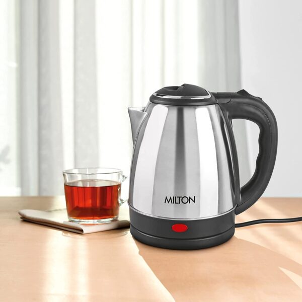 Milton Insta Electric Kettle - 2 Ltr | Silver - Image 4