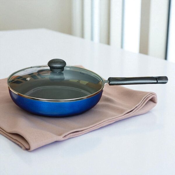 Hichef Fry Pan With Glass Lid 12 No. (2.6mm)