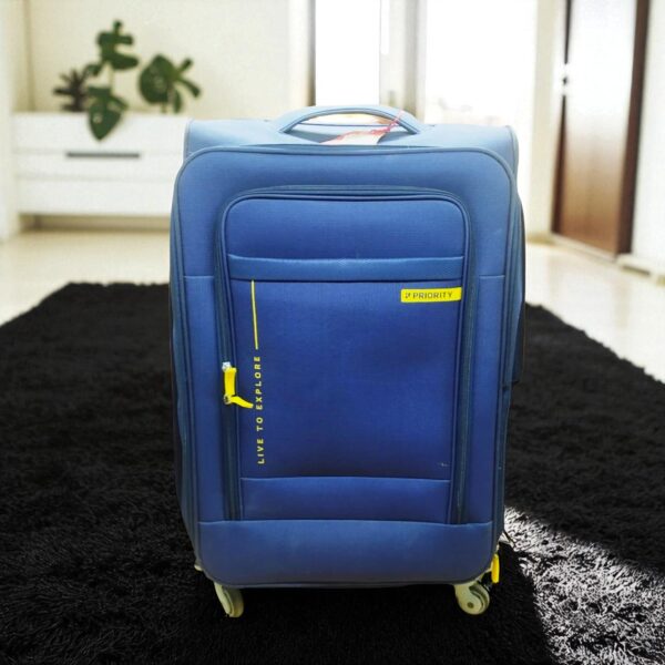 Priority London 001 24 Inch Trolley Bag | Soft Luggage Bag For Travel