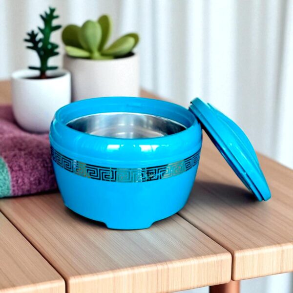 Asian Lunch Flow 2 Piece Combo Set (1pc Smart Tiffin Carrier 3 + 1pc Marco Gold 1200ml Casserole) - Image 4