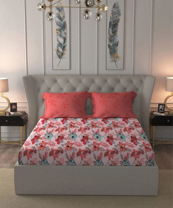 My Trident Moments Double Bedsheet With Pillow Covers - Image 2