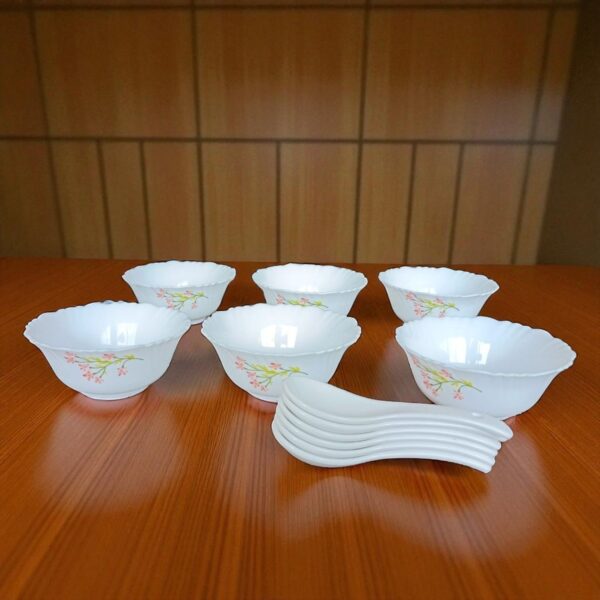 Arko Sparkle 12 Piece Soup Set | Soup Bowl With Spoons - Image 4