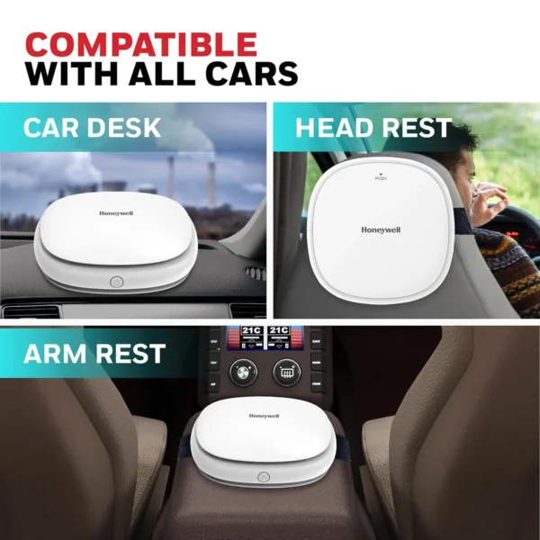 Honeywell Move Pure3 Car Air Purifier, Hepa filter & Formaldehyde which removes 99.9% dust & smoke - Image 3