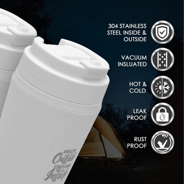JAYPEE Snap Sip Steel Insulated Coffee Mug 350ml - Image 2