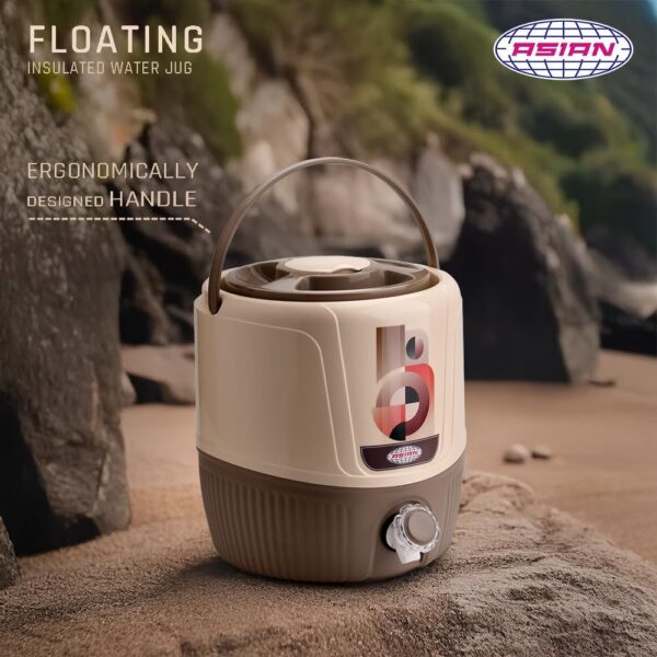 Asian Plastowares - Floating Insulated Water Jug 10 | 7.5 Ltr - Image 3