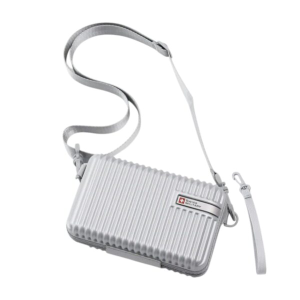 Swiss Military Olivia Hard Sling Bag 1.4 Ltr Silver - Image 3