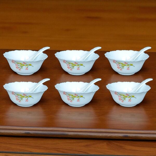 Arko Sparkle 12 Piece Soup Set | Soup Bowl With Spoons