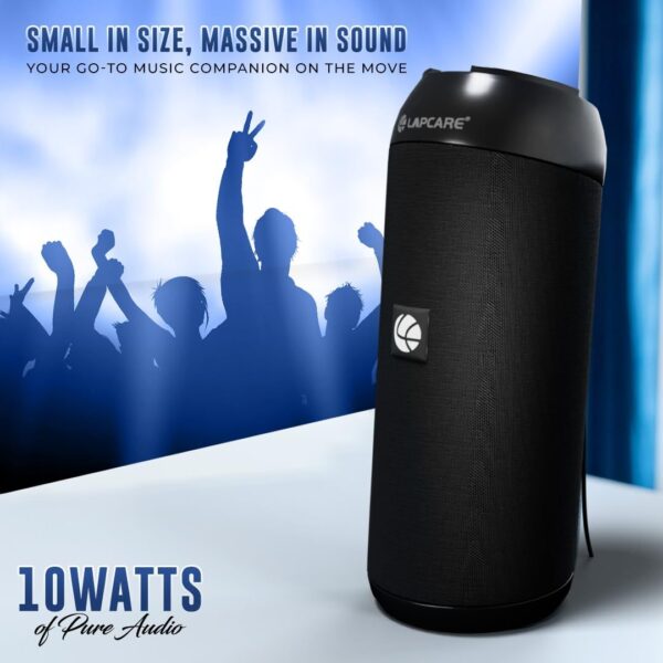 LAPCARE Go Beat VI LBS315 Black | Stereo Speaker with Upto 10Hrs Playtime - Image 5
