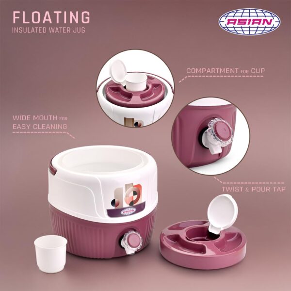 Asian Plastowares - Floating Water Jug 7 | 5.5 Ltr - Image 2