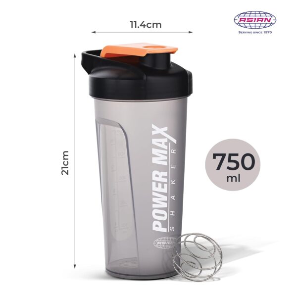Asian Power Max Shaker 750ml | Leak-Proof Gym Sports Shaker - Image 3