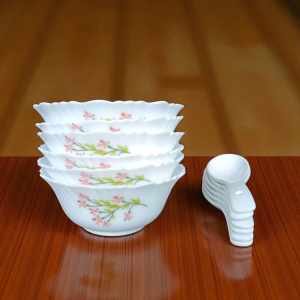 Arko Sparkle 12 Piece Soup Set | Soup Bowl With Spoons - Image 2